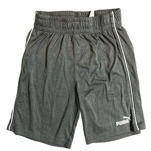 Grey and White Puma Shorts for Kids
